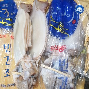 국내산 반건조파품오징어 1kg내외 (아이스박스)